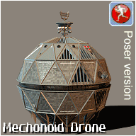 Mechonoid Drone - click to download Poser file