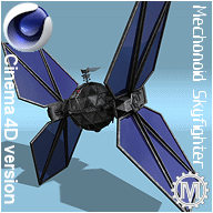 Mechonoid Skyfighter - click to download Cinema 4D file