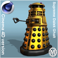 Supreme Dalek Ghalt - click to download Cinema 4D file